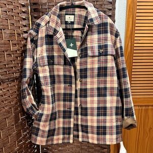 Tuckernuck Navy and Cream Plaid Button Down Shirt